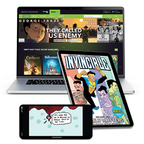 Digital devices with comic covers